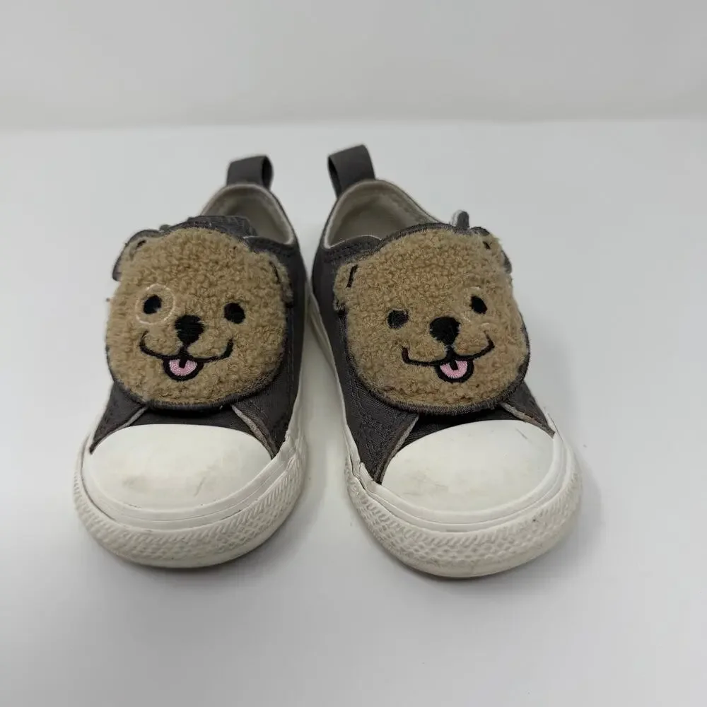 Converse Toddler Bear Slip-On Sneakers Gray Size 5